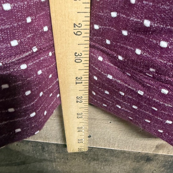 NWT Maurices 3X Purple Polka Dot Striped Sleeve Quarter Zip Pullover Sweatshirt - Picture 8 of 9